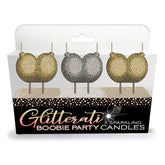 Glitterati - Boobie Candle Set - Mr and Mrs D's